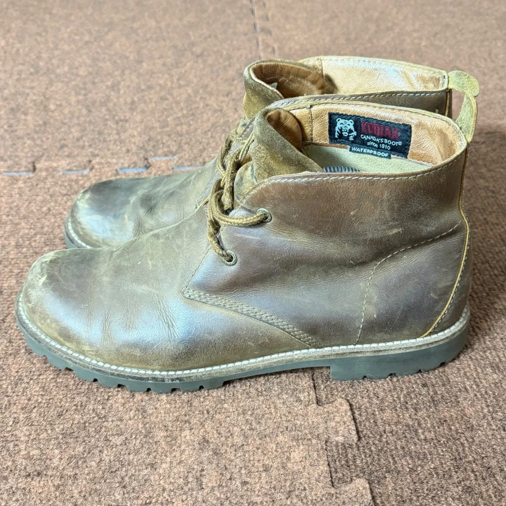 Kodiak Magog Mens Brown Leather Waterproof Chukka‎ Boots KD419127DWD Size 12 US